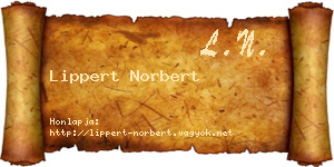 Lippert Norbert névjegykártya